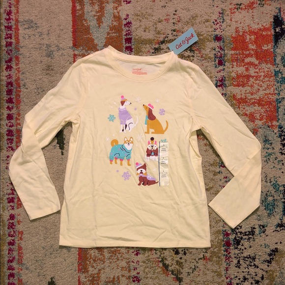 Cat & Jack Other - 🧜🏼‍♀️3 for $15 listing!🧜🏼‍♀️ new with tags cat & Jack long sleeve tee dogs